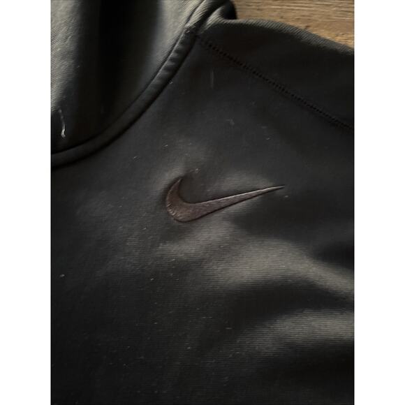 Nike Thermafit Full Zip Hoodie Hooded Sweatshirt Men’s XXL Black Swoosh - Picture 2 of 4